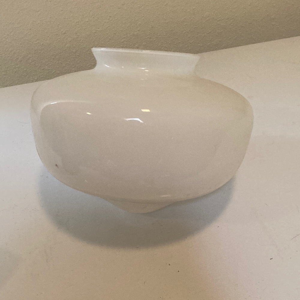 Elegant White Glass light cover for a fan fixture